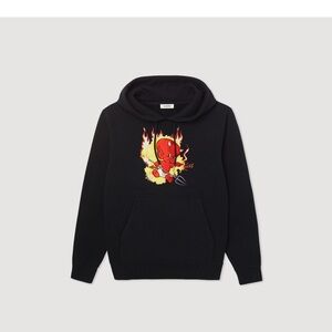 Sandro Paris H22 “Hot Stuff” Hoodie – Noir Black – Size M – NWT $340